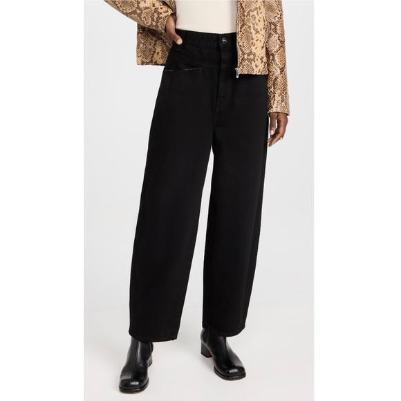 KHAITE Preen Jeans in Wilcox Black Size 29 - Picture 1 of 6